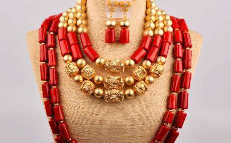 Royal Heritage: Luxurious African Coral Beads for Brides