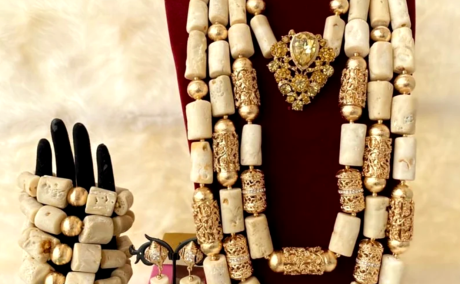 Pearl of the Union: Ivory Coral Bride & Couple Set