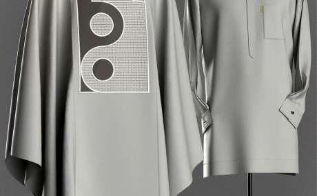 Timeless in Grey: A Regal Agbada Statement
