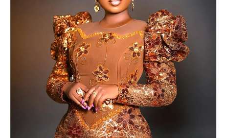 Royal Dark Orange Traditional Wedding Gown - Luxury Edition