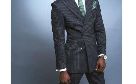 The Modern Gentleman: Sharp Elegance in Black Pinstripes