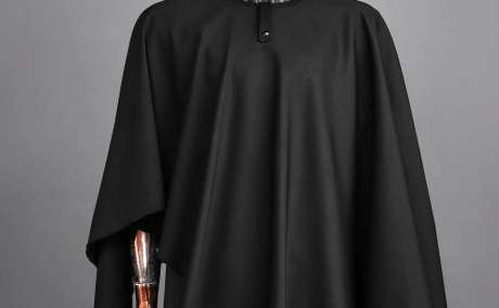Midnight Cross: Black Tragbada with Striking Neck Design