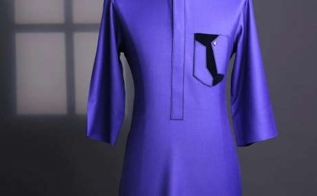 Regal Violet: Aesthetic Purple Senator Kaftan