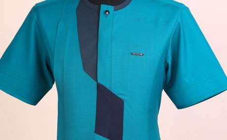 egal Castleton: Green Senator Kaftan Featuring Front Flap and Swarovski Detail