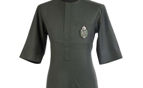 Verdant Tradition: Army Green Native Senator Ensemble