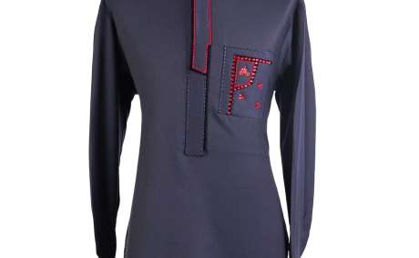 Midnight Elegance: African Senator Kaftan in Deep Blue
